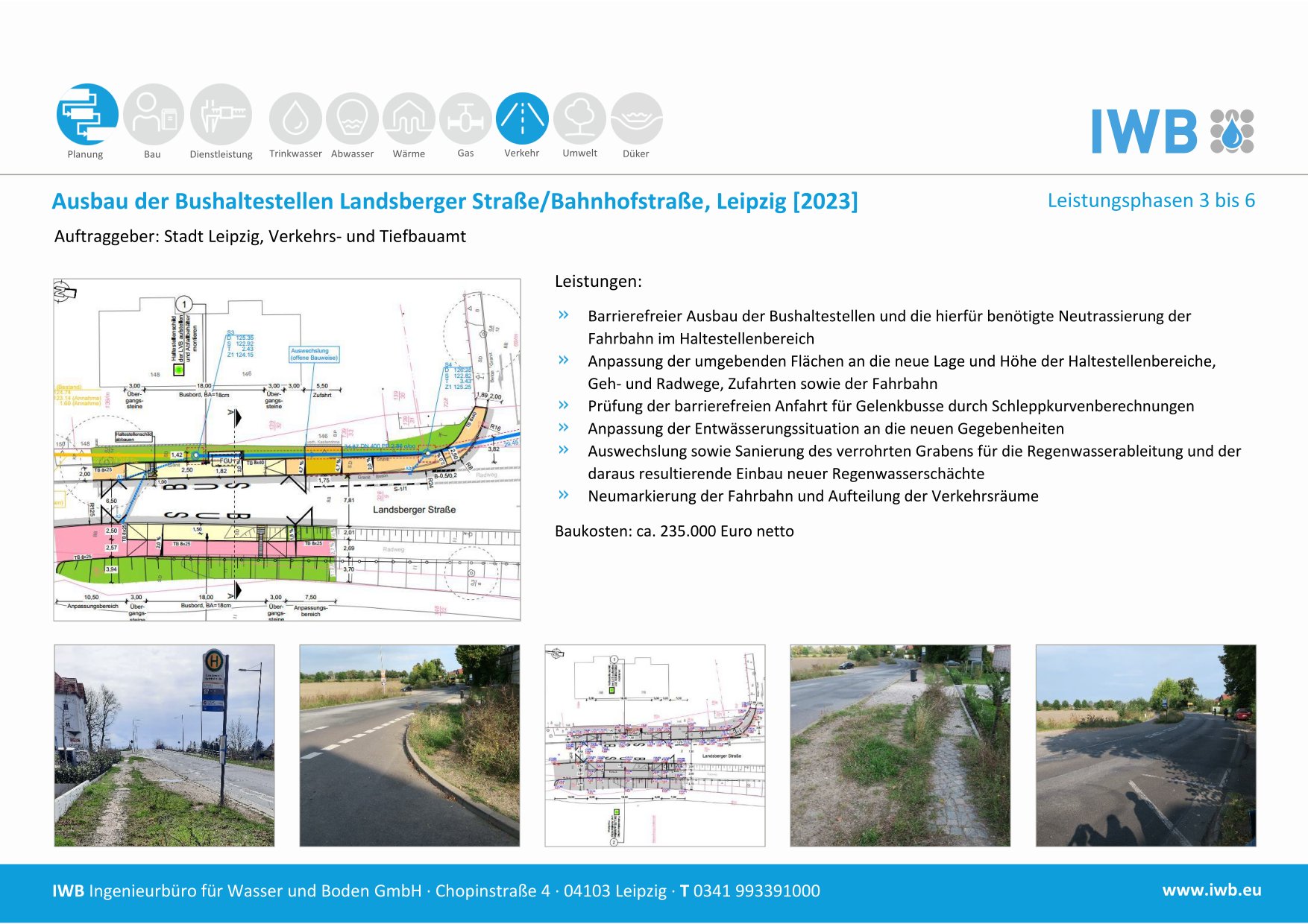 Ausbau der Bushaltestellen Landsberger Straße/Bahnhofstraße - Leipzig [2023] 